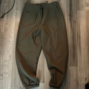 Womens Prologue Olive Green Jogger Pants